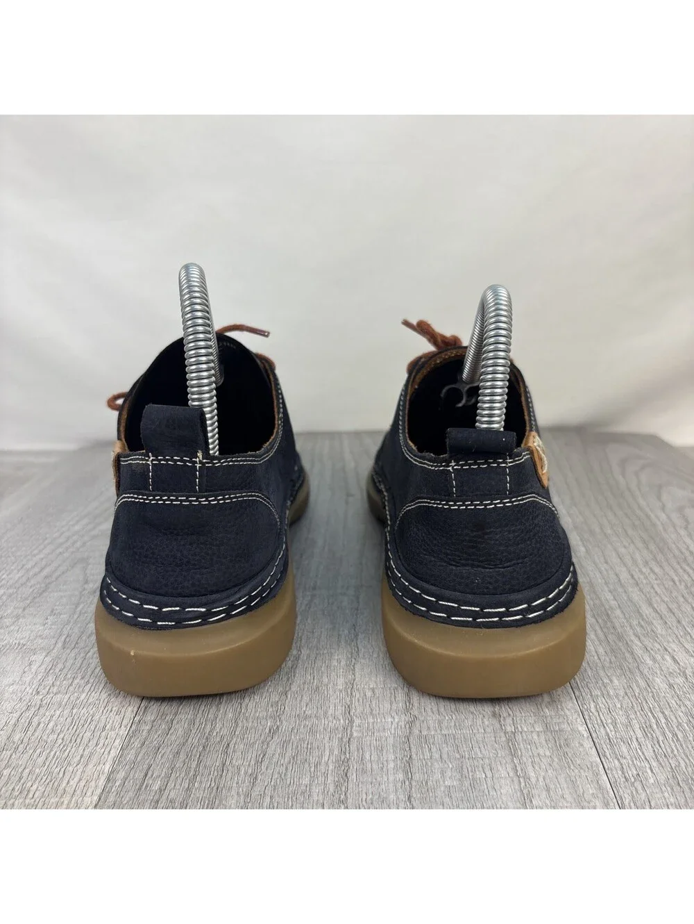 Sanata Navy Leather Lace Up Comfort Shoes Women’s 7